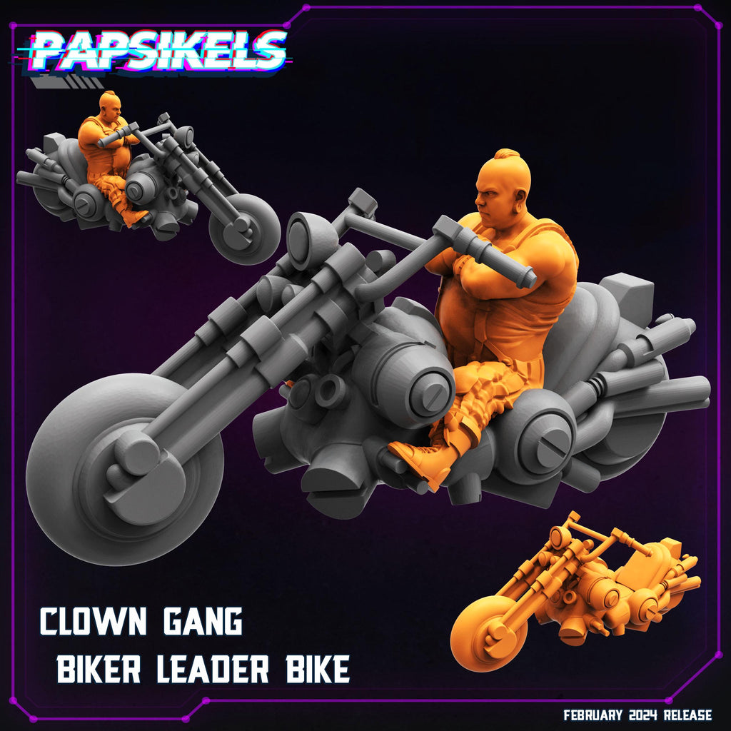 Cyberpunk, Clown Gang Biker Leader , Papsikels, 32mm Mini