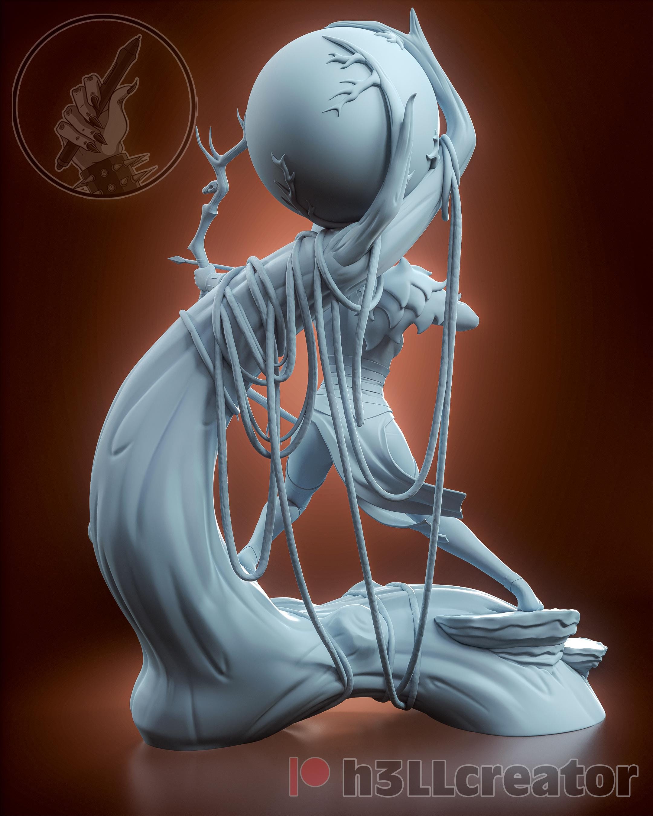 Vex'ahlia from Critical Role - Legends of Vox Machina (fan art) | Miniature scale 1:15 | h3LL Creator | DIY Model Kit