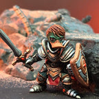 Daki of Quacksonia Mallard Knight | Papsikels, Resin Miniature - Tabletop miniature - Fantasy Miniature - 32mm or 75mm