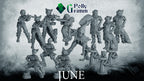 Lupin set half-beast Noble merchant sheriff  - Fox Man- Fantasy historic miniatures for tabletop games. 28mm / 32mm Resin Figures for RPG