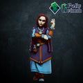 Magical noble girl Witch / Sorceress / Wizard - Fantasy historic miniatures for tabletop games. 28mm / 32mm Resin Figures for RPG