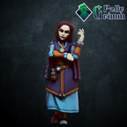 Magical noble girl Witch / Sorceress / Wizard - Fantasy historic miniatures for tabletop games. 28mm / 32mm Resin Figures for RPG