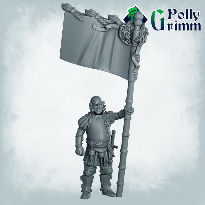 Men at arms Army - Fantasy historic miniatures for tabletop games. 28mm / 32mm Resin Figures for RPG