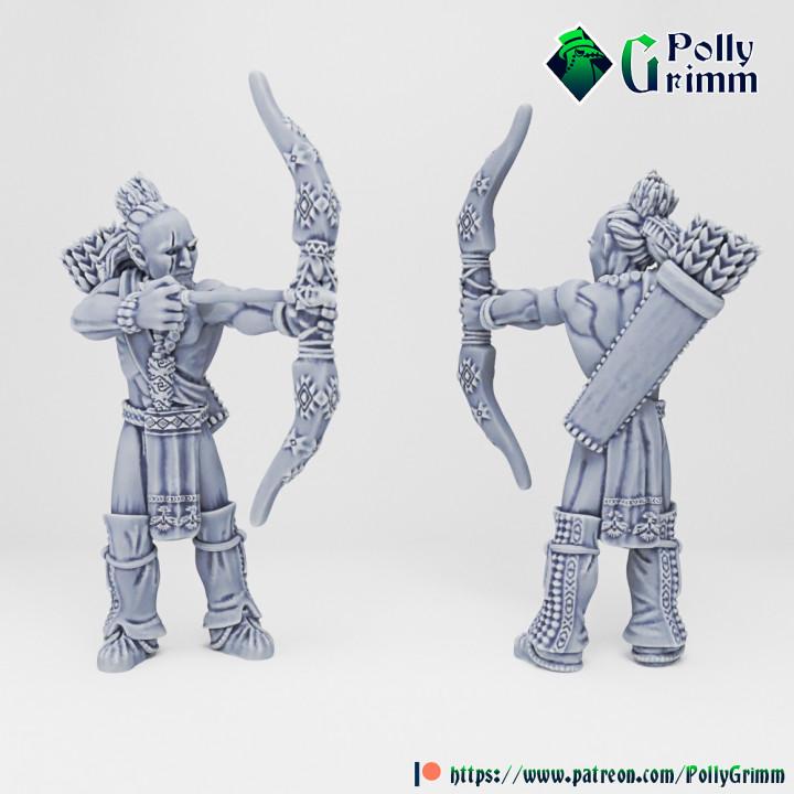 Wild west set. Native American Warriors Set 2 - Fantasy historic miniatures for tabletop games. 28mm / 32mm Resin Figures for RPG