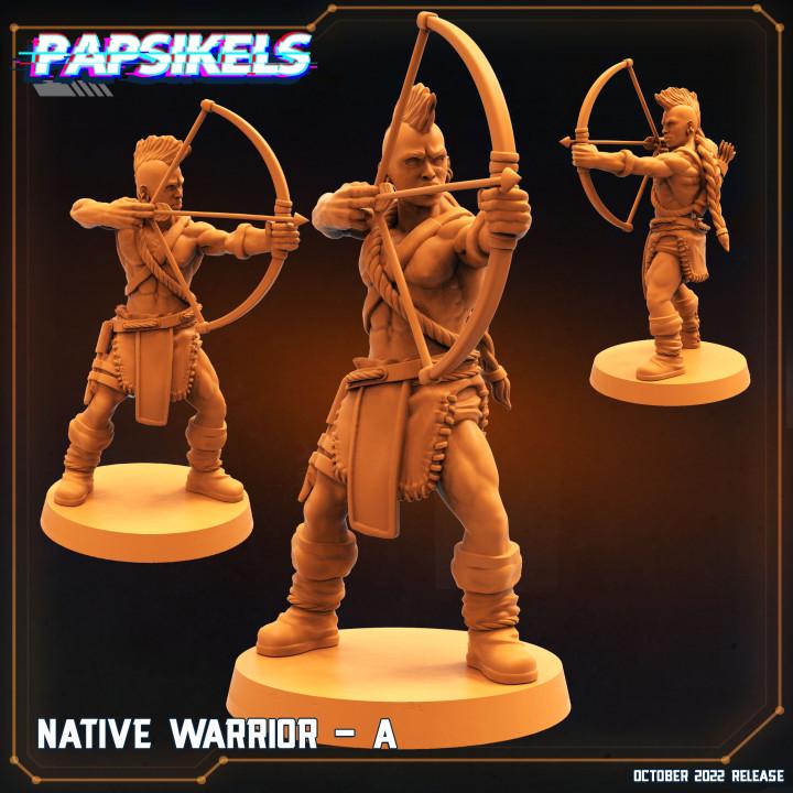 Aliens Vs Humans - Prey - Native Warriors Set 1, Papsikels, 32mm Mini