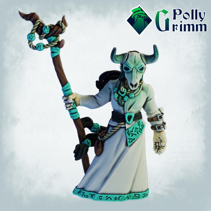 Shaman  - Fantasy historic miniatures for tabletop games. 28mm / 32mm Resin Figures for RPG