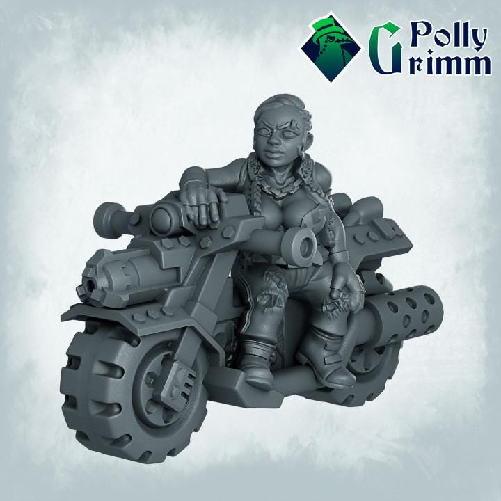 Galaxy Dwarves set - Sci-fi tabletop miniatures for tabletop games. 28mm / 32mm Resin Figures for RPG