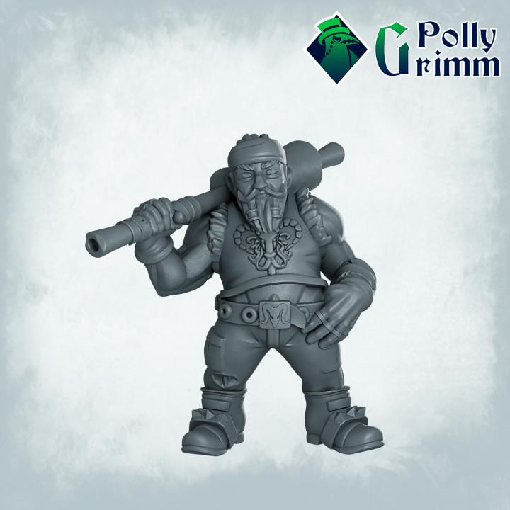Galaxy Dwarves set - Sci-fi tabletop miniatures for tabletop games. 28mm / 32mm Resin Figures for RPG