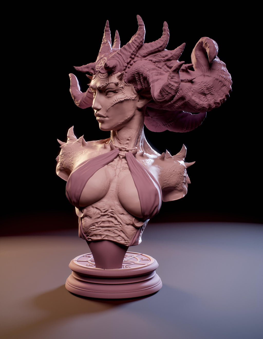 Mistress of Inferno Pin-Up NSFW / SFW models - 75mm / 100mm / 150mm Resin Figures