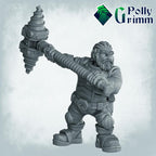 Galaxy Dwarves set. Space Rocks! Dwarf miner Set 3 - Sci-fi tabletop miniature. 28mm / 32mm Resin Figures for RPG