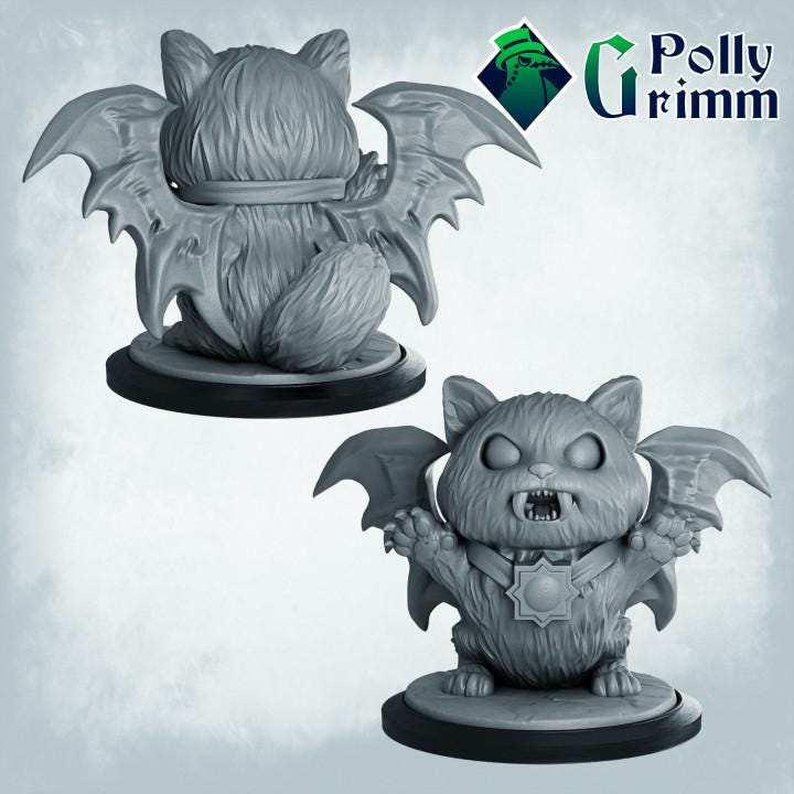 Spooky Cats - Familiars - Fantasy historic miniatures for tabletop games. 28mm / 32mm Resin Figures for RPG