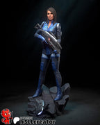 Ashley Williams from Mass Effect (fan art) | Miniature scale 1:15 | h3LL Creator | DIY Model Kit