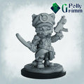 Commissar Fluffypaw, Purrs of The Emperor - Fantasy historic miniatures for tabletop games. 28mm / 32mm Resin Figures for RPG