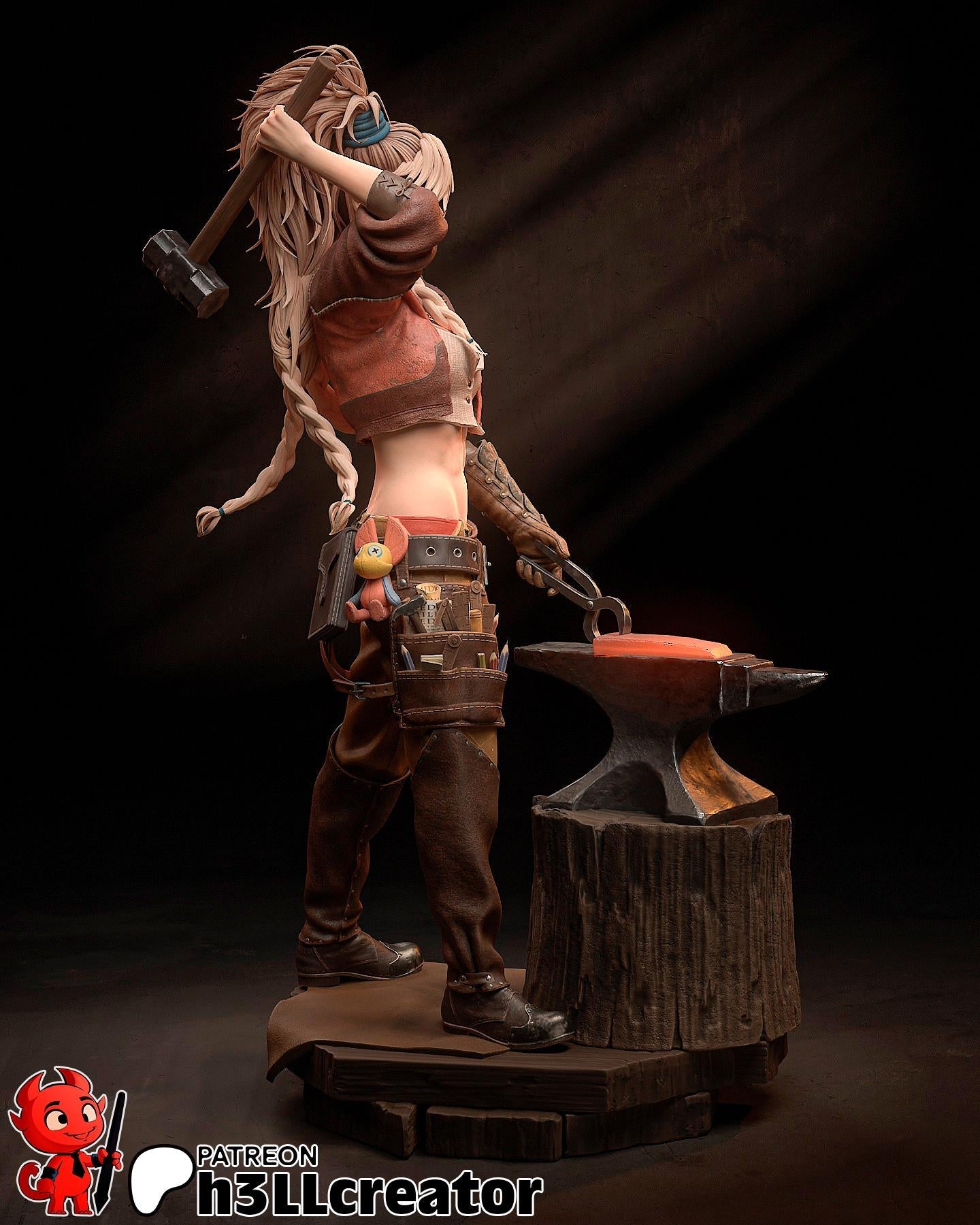 Gemma from Monster Hunter - Wilds (fan art) | Miniature scale 1:12 | h3LL Creator | DIY Model Kit