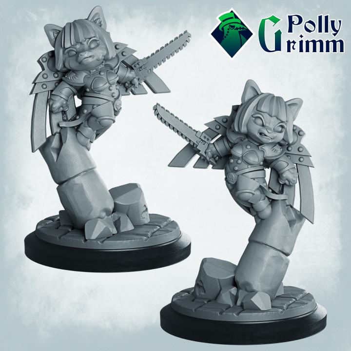 Battle Sisters of furry  - Fantasy historic miniatures for tabletop games. 28mm / 32mm Resin Figures for RPG