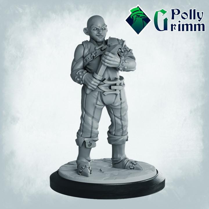 Underground Outlaw Set - Fantasy historic miniatures for tabletop games. 28mm / 32mm Resin Figures for RPG