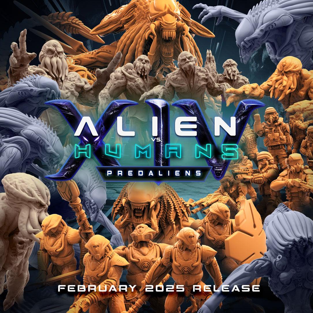 Aliens Vs Humans - Predaliens, Papz Industries Bachichang Sentry, Papsikels, 32mm Mini