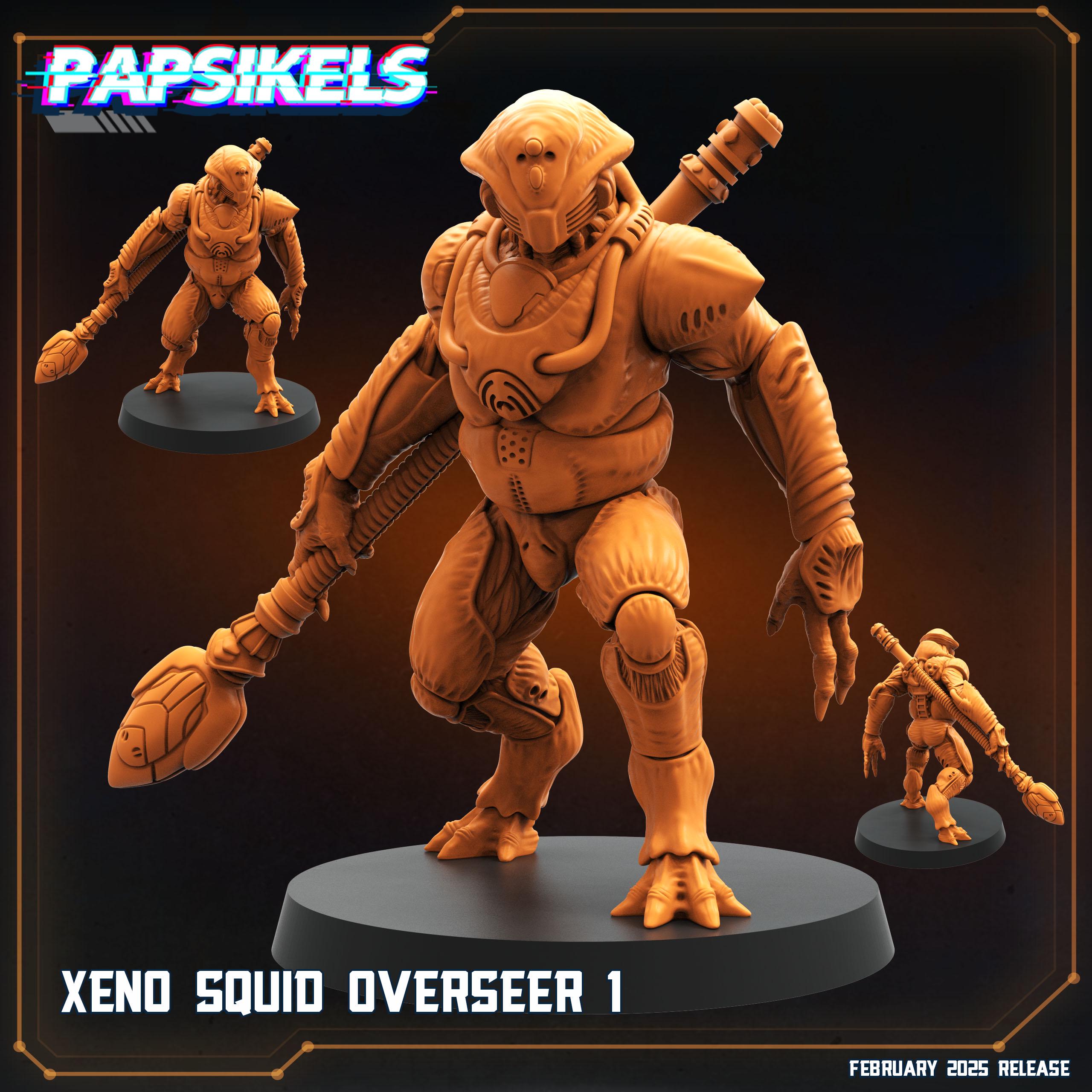 Aliens Vs Humans - Predaliens - Xeno Squid Overseers, Papsikels, 32mm Mini