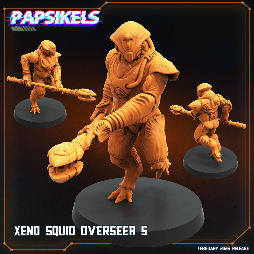 Aliens Vs Humans - Predaliens - Xeno Squid Overseers, Papsikels, 32mm Mini