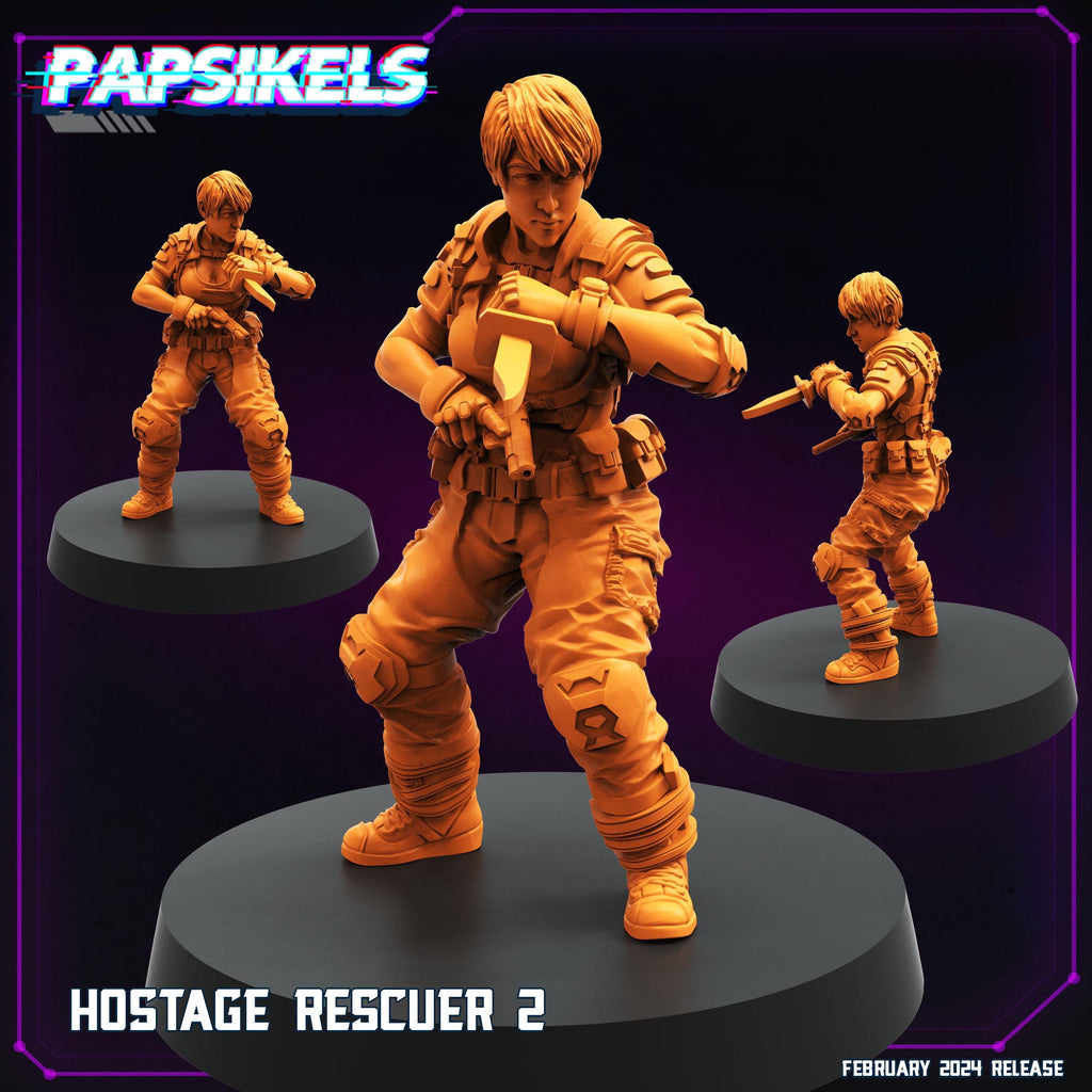 Cyberpunk, Hostage Rescuer 2 - Akira Fan Art, Papsikels, 32mm Mini