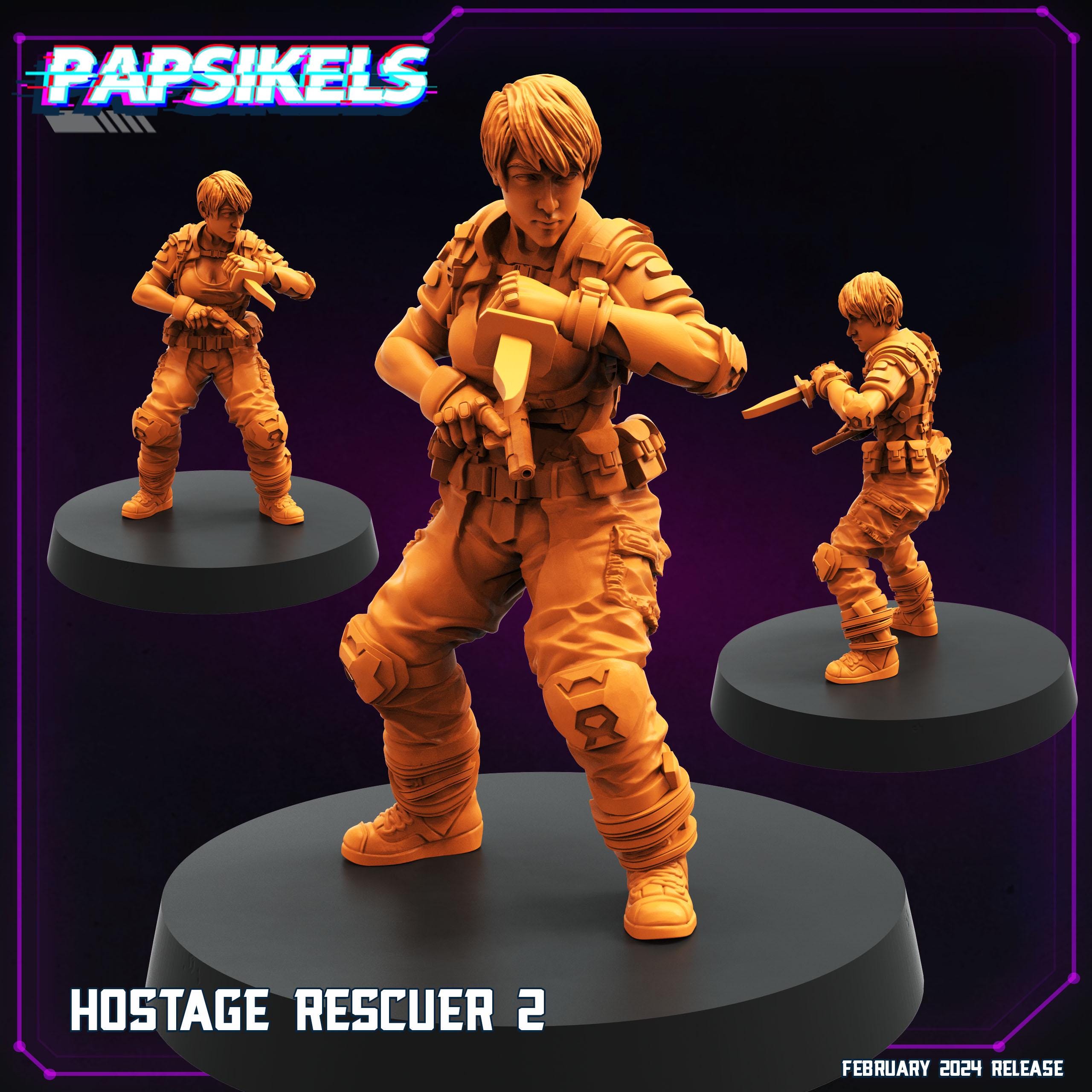 Cyberpunk, Hostage Rescuer 2 - Akira Fan Art, Papsikels, 32mm Mini