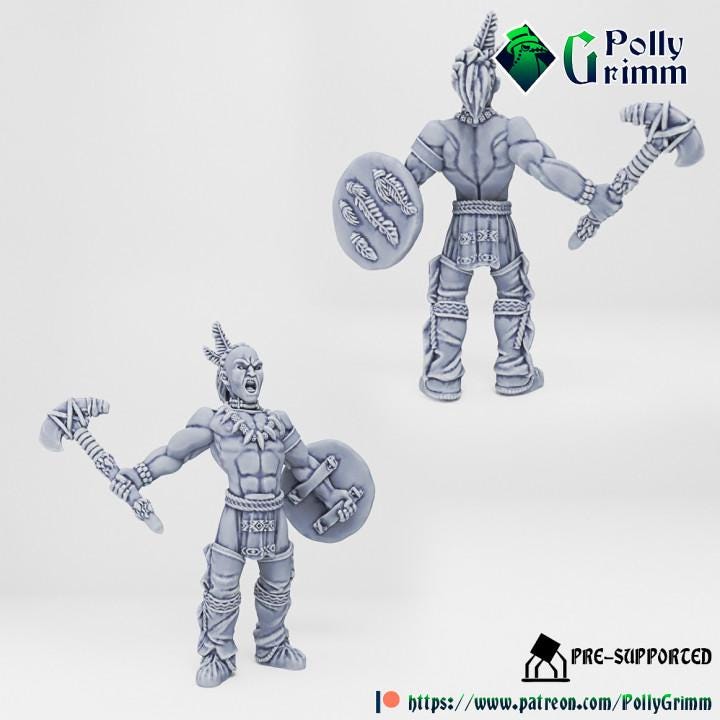 Wild west set. Native American Warriors Set 1 - Fantasy historic miniatures for tabletop games. 28mm / 32mm Resin Figures for RPG