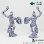 Wild west set. Native American Warriors Set 1 - Fantasy historic miniatures for tabletop games. 28mm / 32mm Resin Figures for RPG