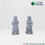 Wild west set. Native American People Set 1 - Fantasy historic miniatures for tabletop games. 28mm / 32mm Resin Figures for RPG