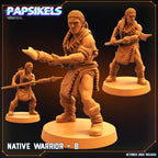 Aliens Vs Humans - Prey - Native Warriors Set 1, Papsikels, 32mm Mini