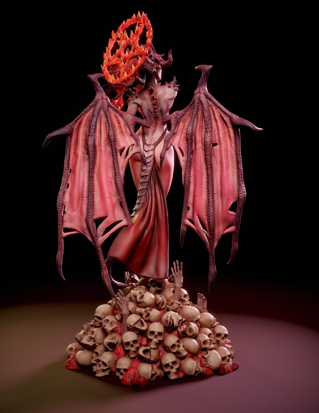 Mistress of Inferno Pin-Up NSFW / SFW models - 75mm / 100mm / 150mm Resin Figures