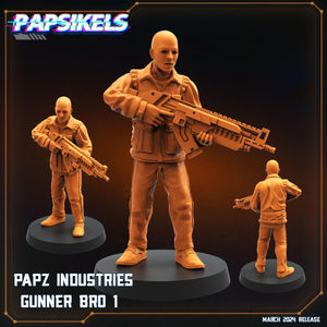 Aliens Vs Humans - That Thing - Papz Industries Gunner Bros / Working Joes Set 1 , Papsikels, 32mm Mini