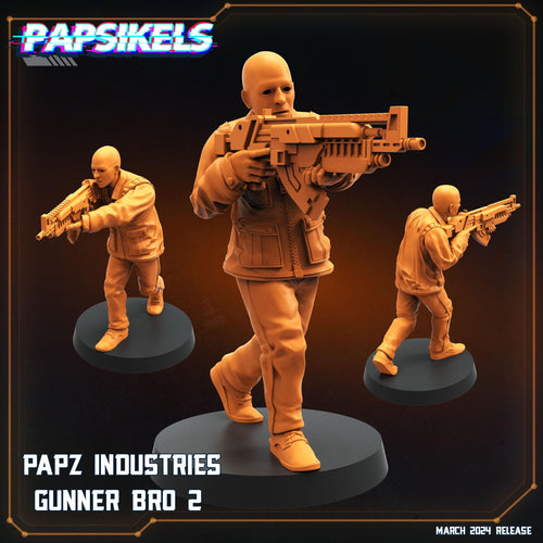 Aliens Vs Humans - That Thing - Papz Industries Gunner Bros / Working Joes Set 1 , Papsikels, 32mm Mini