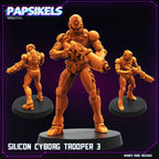 Cyberpunk, Silicon Cyborg Troopers - Blame Anime, Papsikels, 32mm Mini