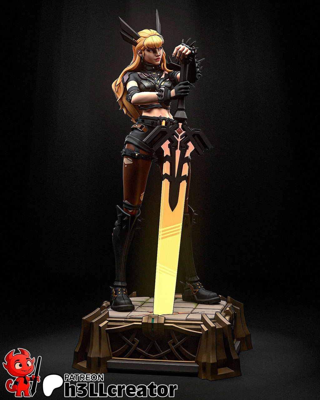 Magik from Marvel Rivals (fan art) | Full Model or Bust | Miniature scale 1:12 | h3LL Creator | DIY Model Kit