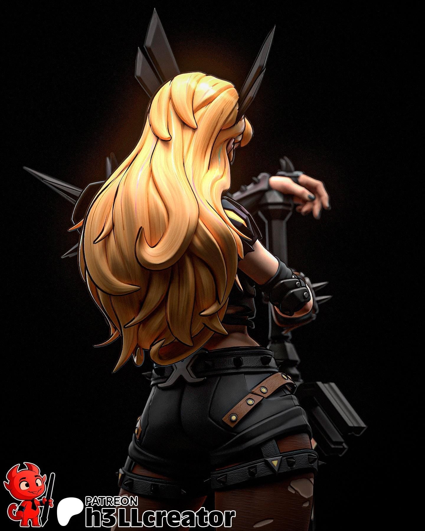 Magik from Marvel Rivals (fan art) | Full Model or Bust | Miniature scale 1:12 | h3LL Creator | DIY Model Kit