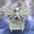 Zapdos - 3D Printed Pokemon Card Wall Hanger | Fan Art | Pokemon TCG | Resin Model | ABC3D Models