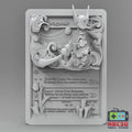Dragonair - 3D Printed Pokemon Card Wall Hanger | Fan Art | Pokemon TCG | Resin Model | ABC3D Models