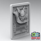 Eevee - 3D Printed Pokemon Card Wall Hanger | Fan Art | Pokemon TCG | Resin Model | ABC3D Models
