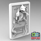 Charmeleon - 3D Printed Pokemon Card Wall Hanger | Fan Art | Pokemon TCG | Resin Model | ABC3D Models