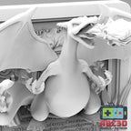 Charizard - 3D Printed Pokemon Card Wall Hanger | Fan Art | Pokemon TCG | Resin Model | ABC3D Models