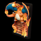 Charizard - 3D Printed Pokemon Card Wall Hanger | Fan Art | Pokemon TCG | Resin Model | ABC3D Models