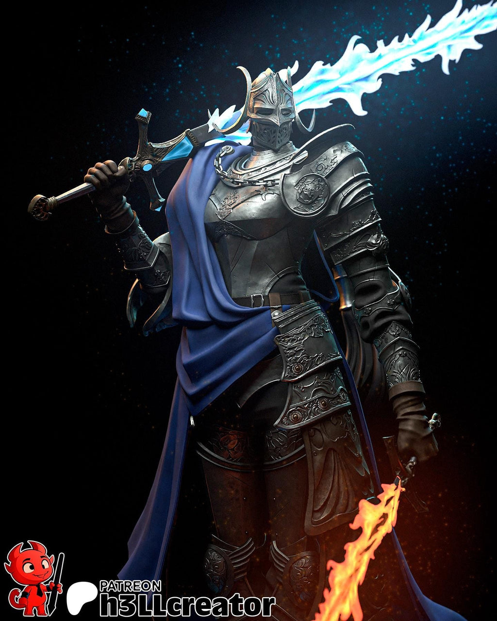 Rellana from Elden Ring (fan art) | Full Model or Bust | Miniature scale 1:12 | h3LL Creator | DIY Model Kit