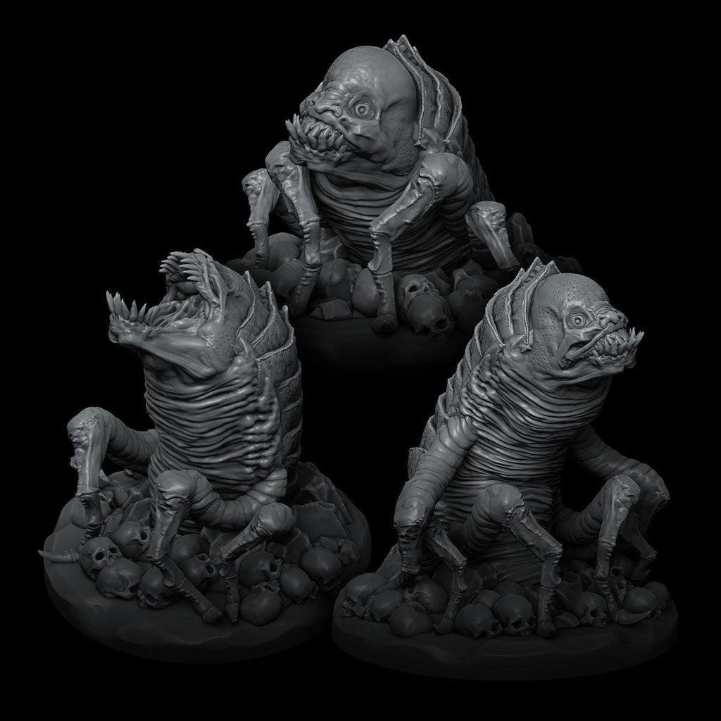 Man Mites - Set of 3 | Death Haven | Rocket Pig Games | Miniatures for tabletop games. 28mm - 32mm Resin For RPG, D&D, Dungeons and Dragons
