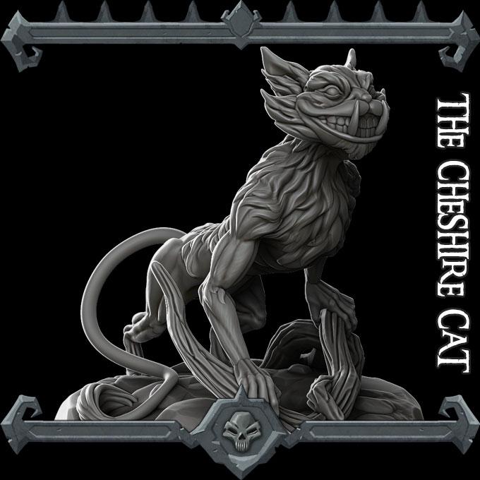 The Cheshire Cat | Bonus | Rocket Pig Games | Miniatures for tabletop games. 28mm to 32mm Resin Figures for RPG, D&D, Dungeons and Dragons