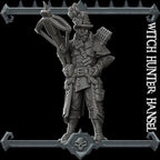 Witch Hunter Hansel | Bonus | Rocket Pig Games | Miniatures for tabletop games. 28mm to 32mm Resin for RPG, D&D, Dungeons and Dragons