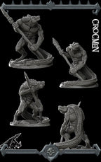Crocmen | Bonus | Rocket Pig Games | Miniatures for tabletop games. 28mm to 32mm Resin Figures for RPG, D&D, Dungeons and Dragons