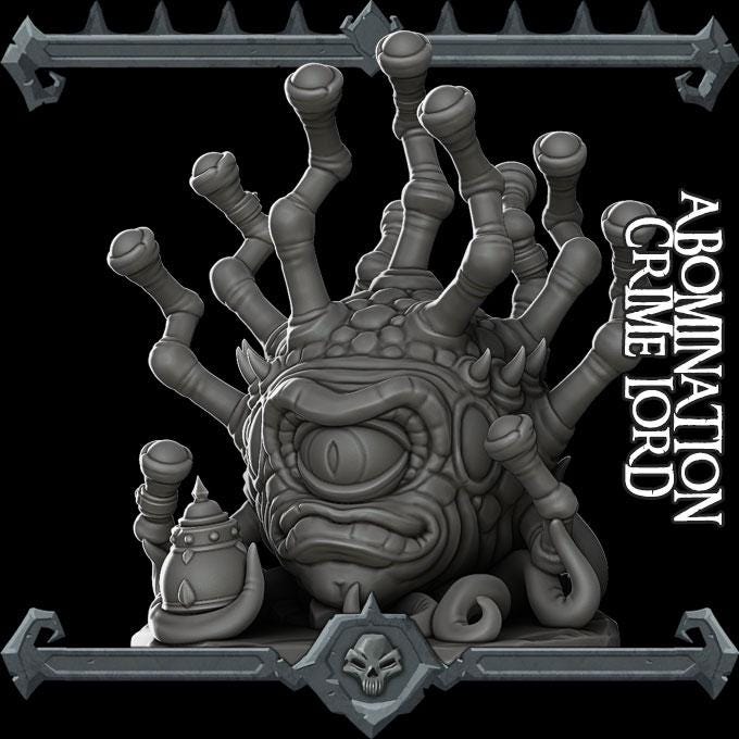 Xanathar - Abomination Crime Lord | Bonus | Rocket Pig Games | Miniatures for tabletop games. 28mm to 32mm Resin for RPG, D&D, TTRPG