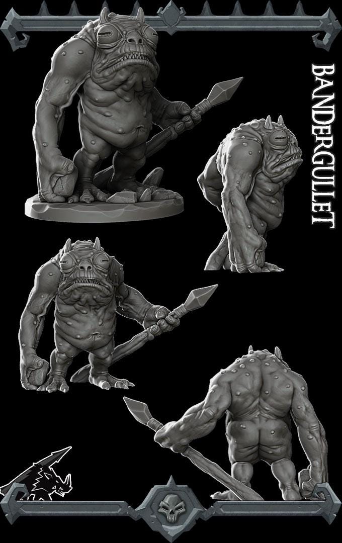 Bandergullet | Bonus | Rocket Pig Games | Miniatures for tabletop games. 28mm to 32mm Resin for RPG, D&D, Dungeons and Dragons