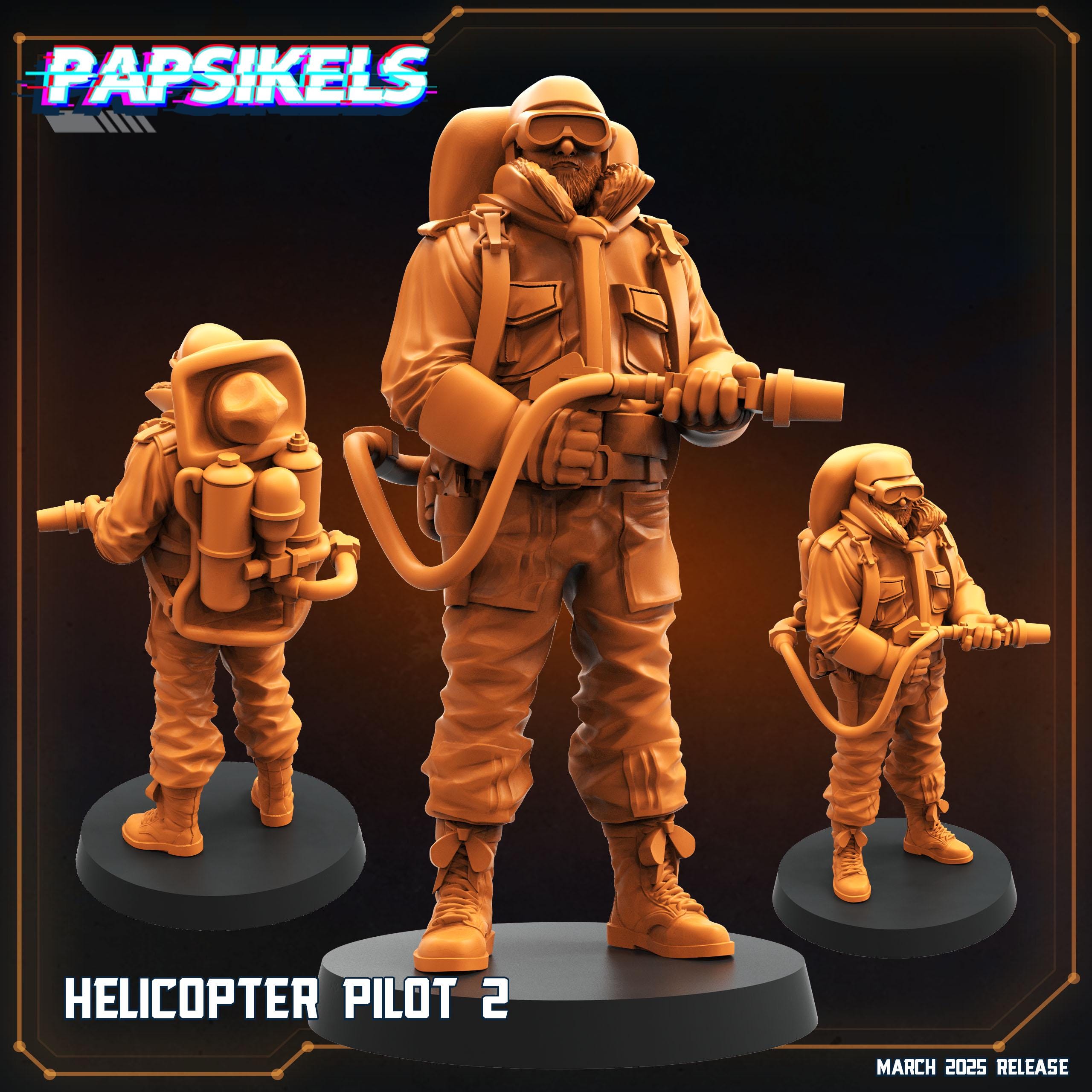 Aliens Vs Humans - That Thing - Helicopter Pilots - MacReady - The Thing - Papsikels, 32mm Mini