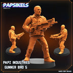 Aliens Vs Humans - That Thing - Papz Industries Gunner Bros / Working Joes Set 1 , Papsikels, 32mm Mini